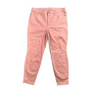 Talbots High-Waist Jegging Ankle Women 16P Pink Flawless Stretch Pants Pastel